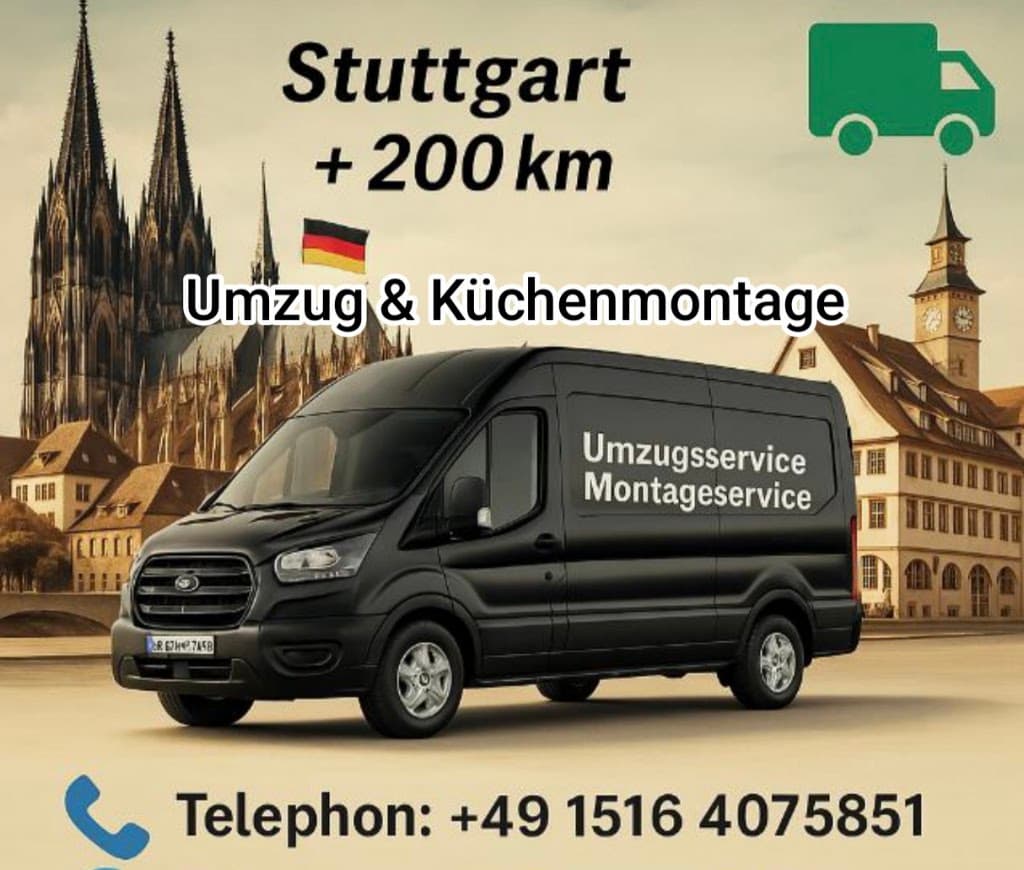 Umzüge, Transporte & Küchenmontage in Stuttgart